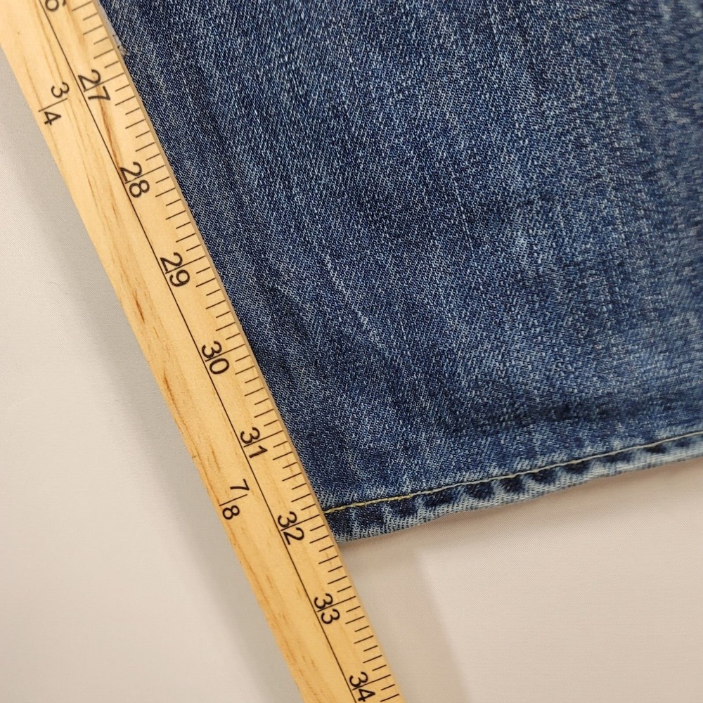 Polo Ralph Lauren Vintage 67‎ Jeans Mens 42x32 Blue Denim American Faded - Picture 9 of 14
